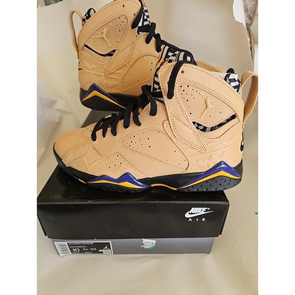 Nike Air Jordan 7 Retro Se Vachetta Tan Brown-Black-Taxi Sz 10 [DZ4729-200] - Picture 1 of 10